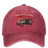 Tractor Agriculture Logo Washed Baseball Cap Massey Ferguson Street Style Hip Hop Dad Hats Summer Unisex Unisex Gym Snapback Cap