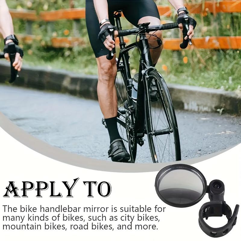 Выпуклые велосипедные зеркала заднего вида, прозрачные, светоотражающие, регулируемые, для горных и электрических велосипедов