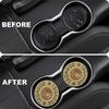 4 шт. круглые подстаканники для автомобиля в форме пули, 7 см/2,75 дюйма. Декоративные подставки для стаканов с водой для салона автомобиля,
