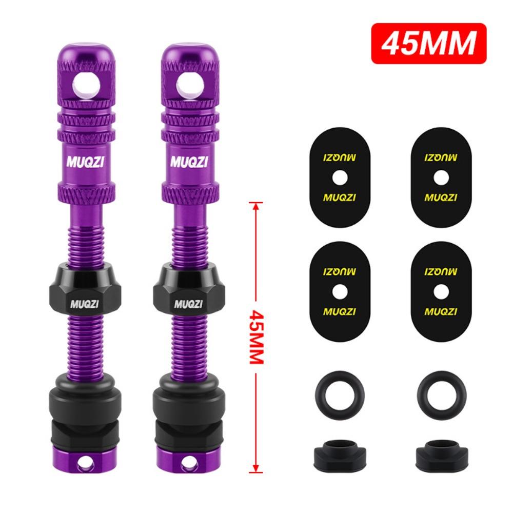 45mm Length Tubeless Presta Valve Stem Tubeless Design Bicycle Air Nozzle Bicycle Accessories