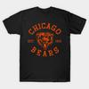 Мужская черная футболка с принтом Chicago Bears Печать на трансферной бумаге без вырезания Хлопковая футболка
