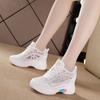 Women Mesh Breathable Casual Sneakers Women Platform Heels Wedges Height Increasing Ladies Vulcanized Shoes