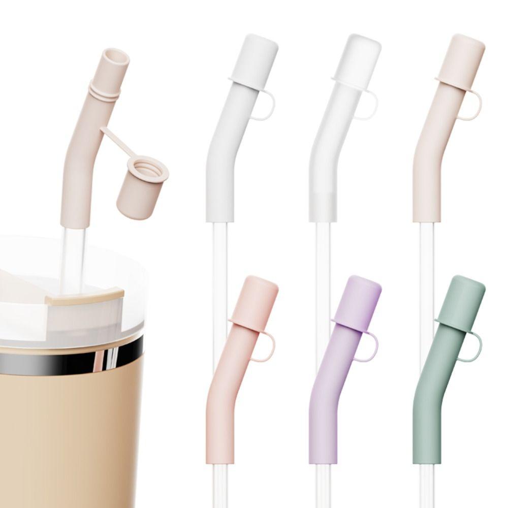 3 шт. Многоразовая соломинка Удлиненная крышка-заглушка Защита от проливания и протекания Насадки для соломинок для стакана Stanley