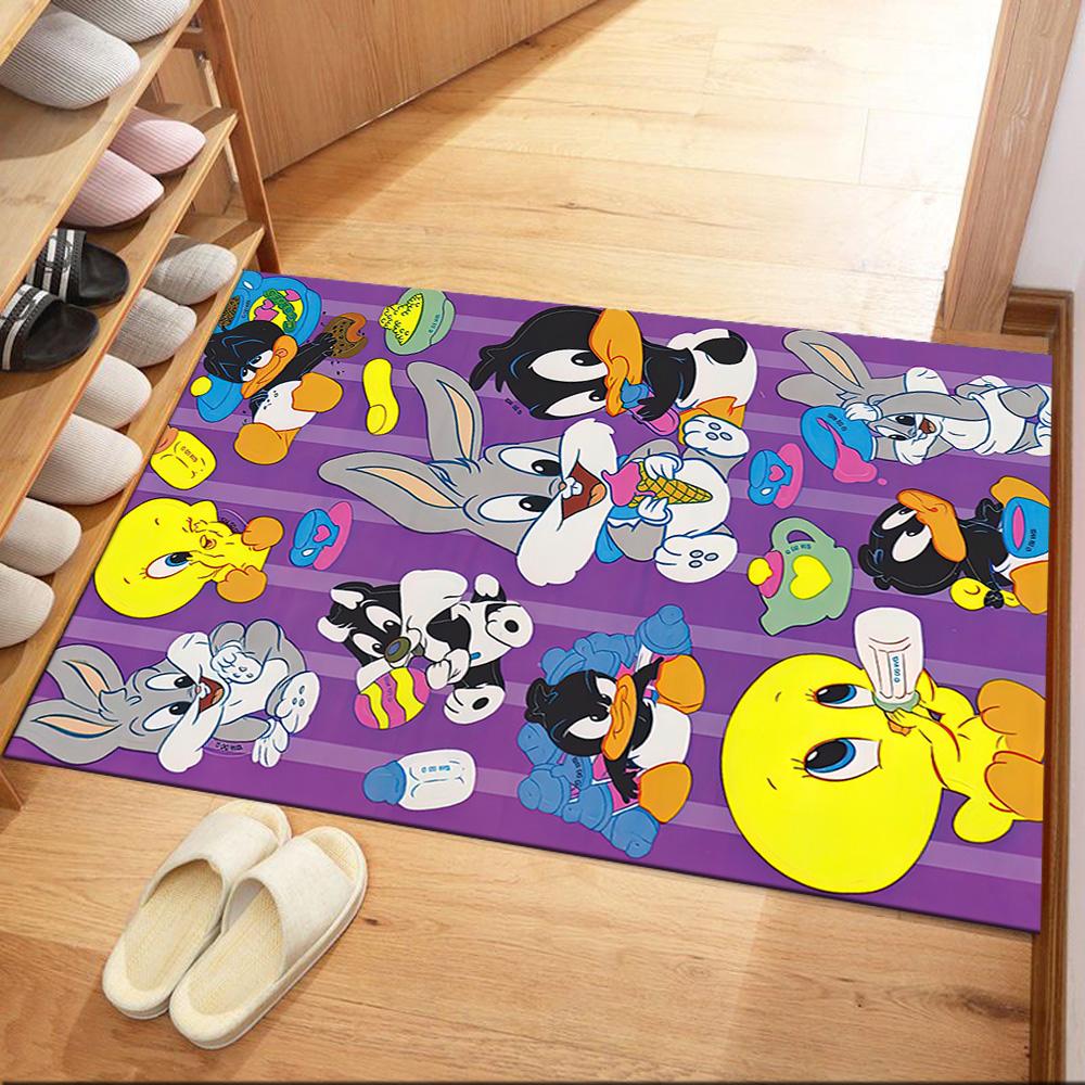 Classic Looney Tunes Characters Square rugs are a great choice for living rooms, bedrooms, home décor, and as gifts.