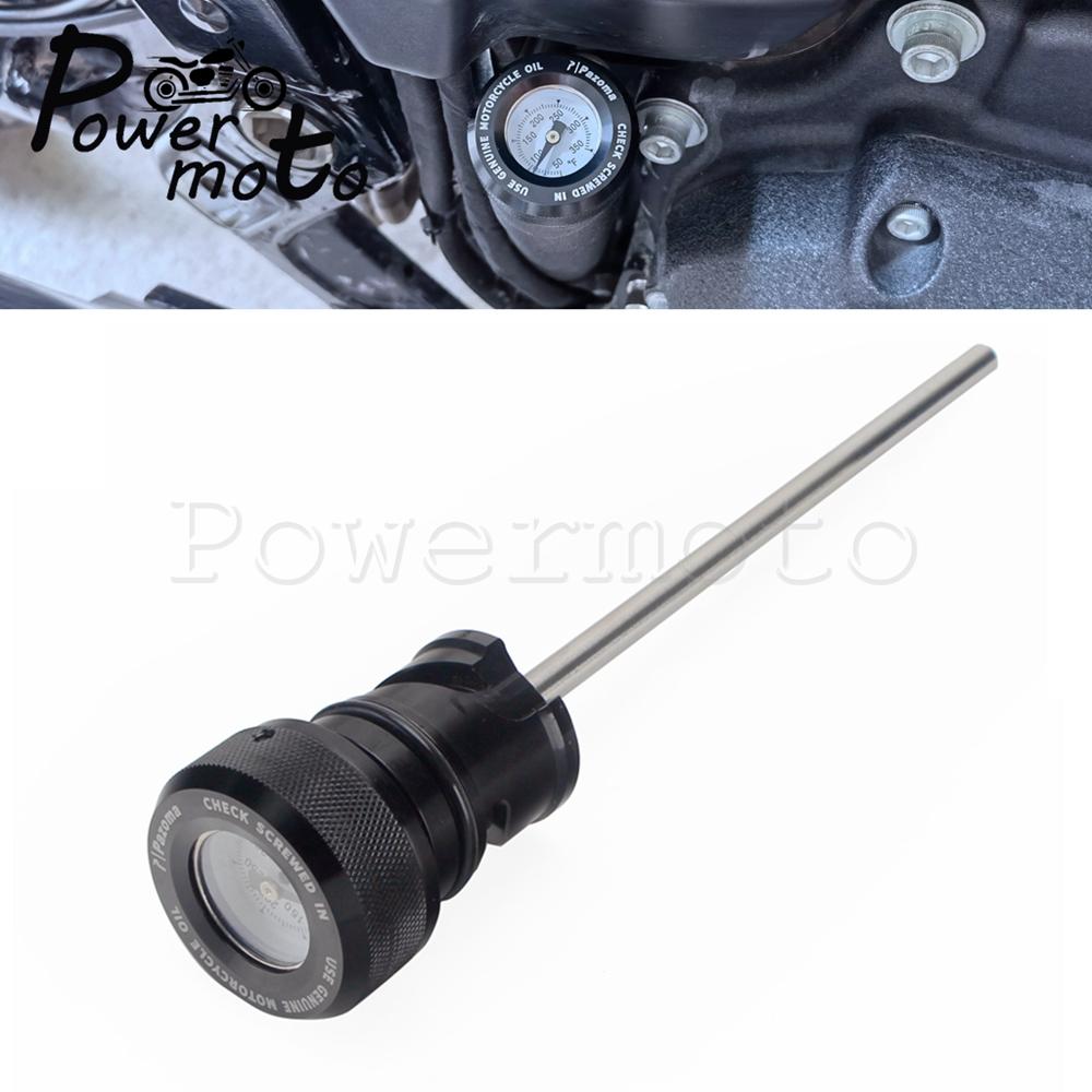 For Harley Softial M8 Oil Dipstick Motorcycle Temperature Dip Stick Gauge Fit Street Bob FXBB FXBBS Low Rider FXLR FXST 18-21