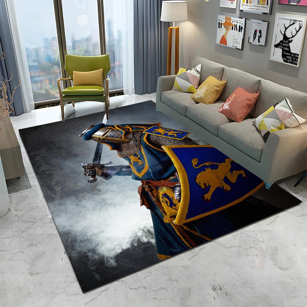 Ковер с изображением тамплиера, рыцаря-крестоносца, для игр, для дома, гостиной, спальни, дивана, прихожей, декора, коврик, нескользящий коврик