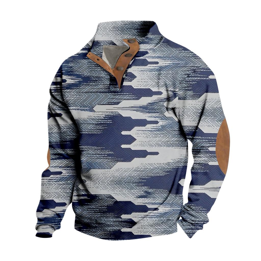 Весенне-осенняя мужская толстовка с воротником-стойкой на открытом воздухе, повседневные свитера, топы