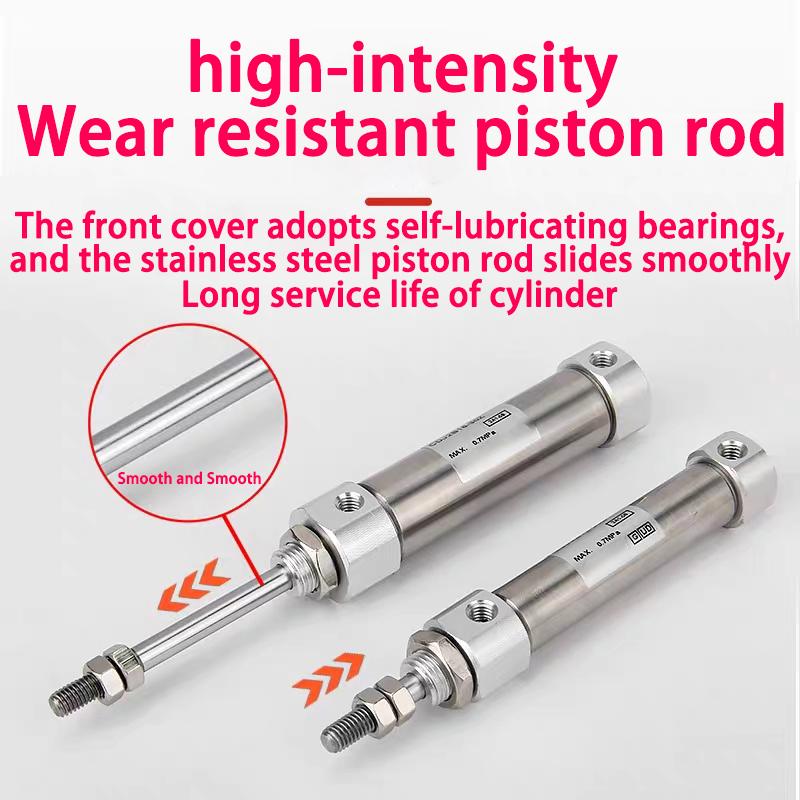 3Pcs CDJ2B Type Mini Pneumatic Air Cylinder Double Acting Single Rod 10mm 16mm Bore 10~200mm Stroke CDJ2B10 CDJ2B16