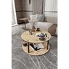 Decorative MDF Masivo Coffee Table 70x70 Round Sapphire Oak
