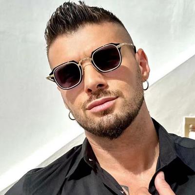 Солнцезащитные очки Anti-Blue Glasses Мужские трендовые высококачественные ретро-стимпанк-солнцезащитные очки небольшого размера