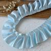 Luxury Blue Lace Trim Ruffle Flounce for DIY Dress Decoration