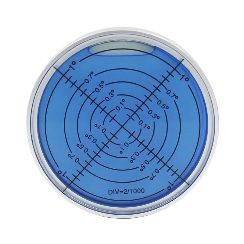 Ночное видение Светящийся круглый пузырьковый уровень Металлический пузырьковый уровень точность 6'/2 мм Размер 60x10 мм