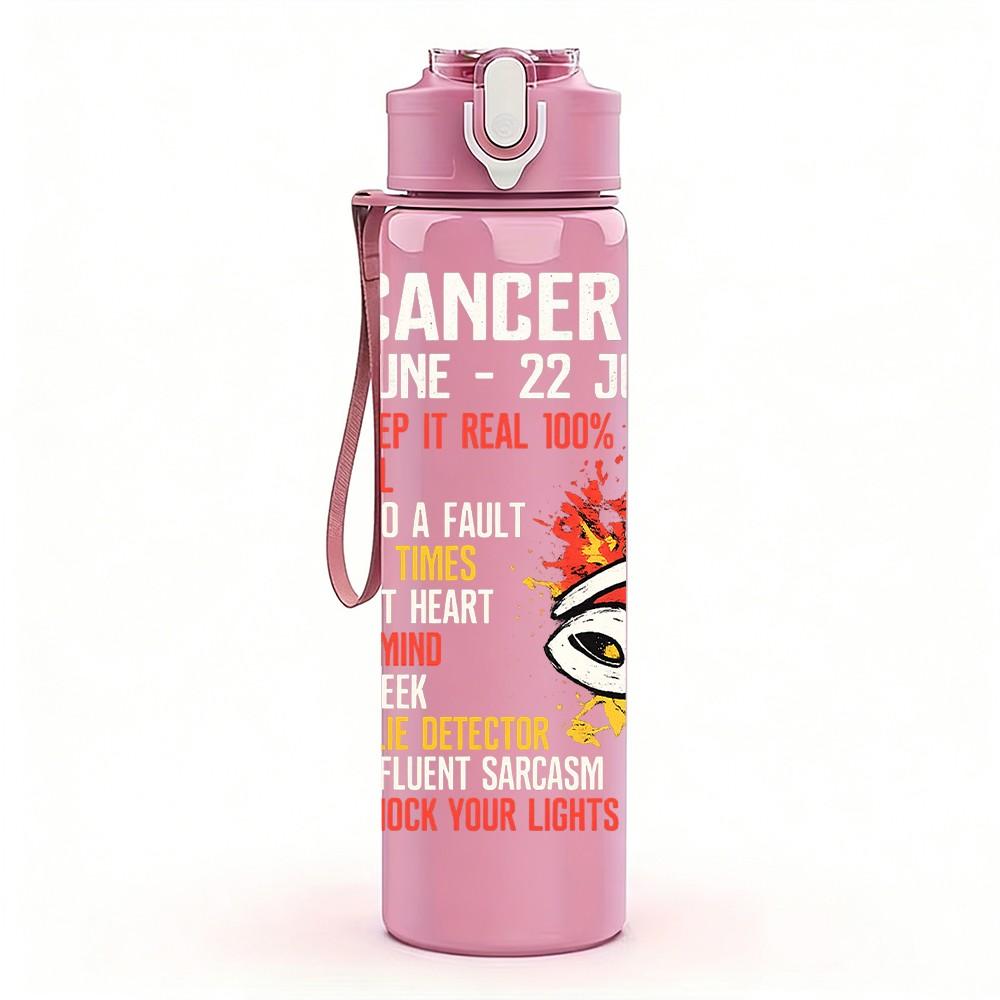 1PC Coffee And Tacos Funny Text Art Print 750ml Color Plastic Sports Water Bottle Leakproof Flip Straw Lid Suitable for Sports Office Home Use