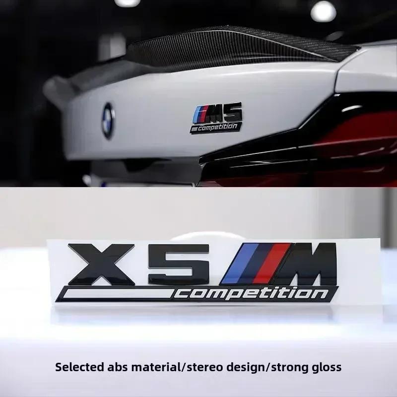 3D ABS suitable for BMW tail badge M1 M2 M3 M4 M5 M6 M7 rear digital side car logo x1x3x4x5x6 Sport M Competition black sticker
