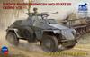 Bronco Model 1/35 Scale German Sd.kfz 221 Light Armored Reconnaissance Vehicle, 4x4 Machine Gun Type, Plastic Model Kit CB35013