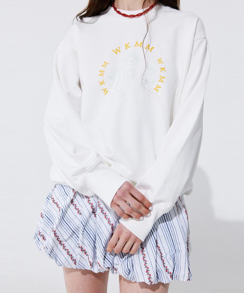 Bundercammer Embroidery Balloon Banding Skirt_Navy