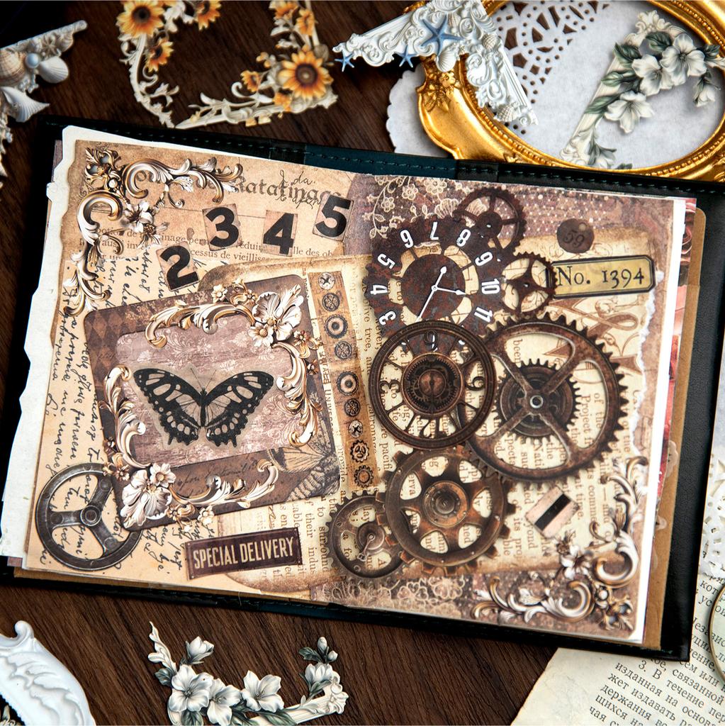 20pcs/bag Flower Themed Corner Frame Stickers Decorative Scrapbook Photo Frame Cards DIY Sticker Hand Account Background Collage