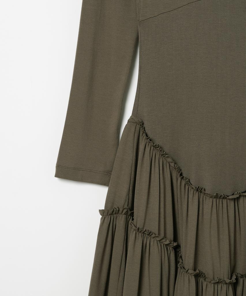 Milo Woman Jersey Shirred Maxi Dress [Brown]