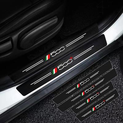 Порог двери автомобиля, наклейки из углеродного волокна для Fiat Abarth 500 Abarth 124 Abarth 595 500x 500l 500c, автоаксессуары