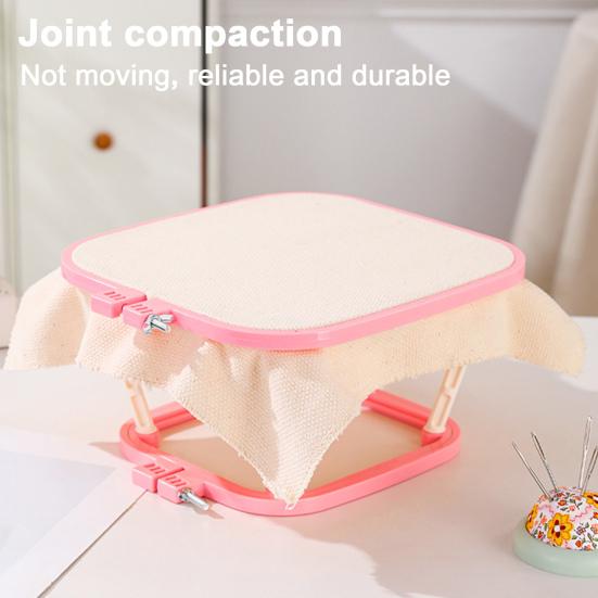 Двухслойная настольная подставка для пялец, регулируемый держатель для пялец для вышивки крестом без помощи рук, швейные инструменты для самостоятельного шитья