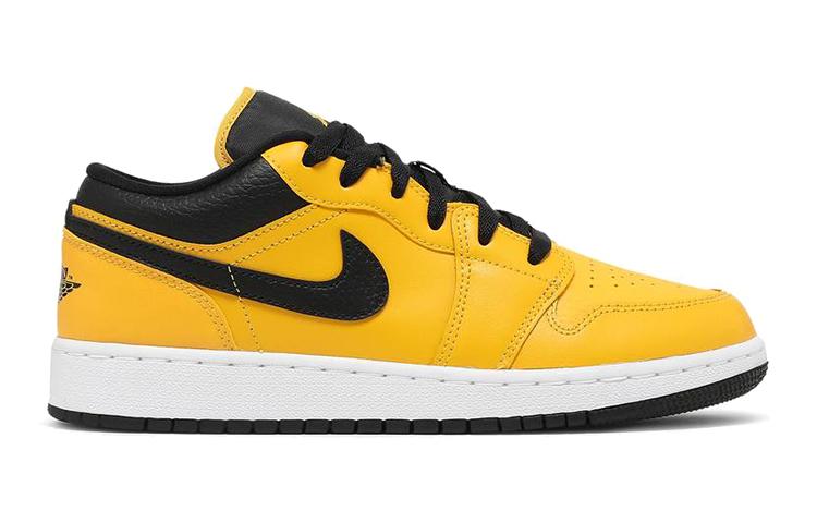 Jordan 1 Низкий Университетский Золотой Черный GS 553560-700