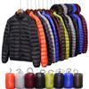 Autumn Winter Men's Cotton Jacket Thin Jacket Down and Cotton Jacket Men's Short Hooded Super Light Warm Slim Coat Down Jacket