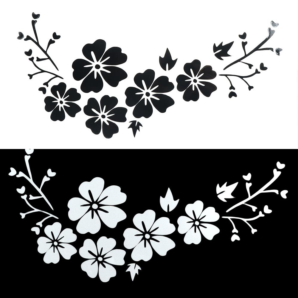 Exterior Accessories Auto Body Car Decoration Flower Pattern Car Sticker Car Styling Auto Decal