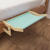 Wooden Cat Hammock Heavy Duty Cordless Cat Window Perch Adjustable Cat Seat Wall Shelves for Bedsides Window Drawers