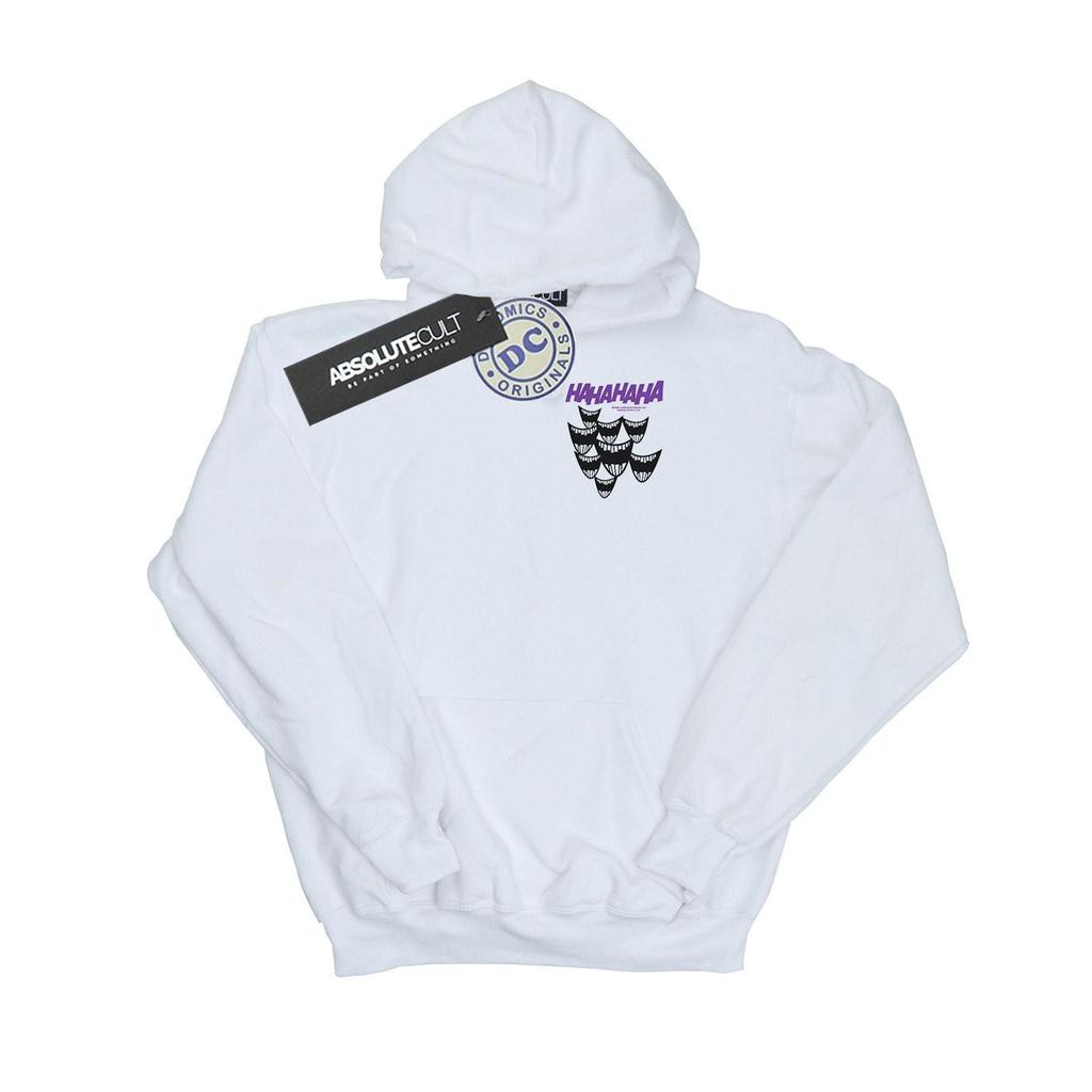 DC Comics Mens Batman Joker Smile Breast Print Hoodie