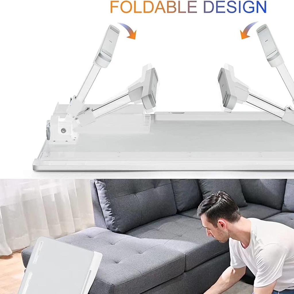 Home Folding Laptop Desk for Bed & Sofa Laptop Bed Tray Table Desk Portable Lap Desk for Study and Reading Bed Top Tray Table