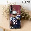 Чехол для телефона Rugby Tom B-Brady 12 для Samsung S26,25,24,23,22,30,21,10,9,Ultra,Plus,Lite Черный Мягкий Чехол