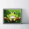 5D DIY Diamond Painting Cute Frog Painting Cross Stitch Kit Mosaic Diamond Embroidery Rose Full Round/Square Drill Home Decoration