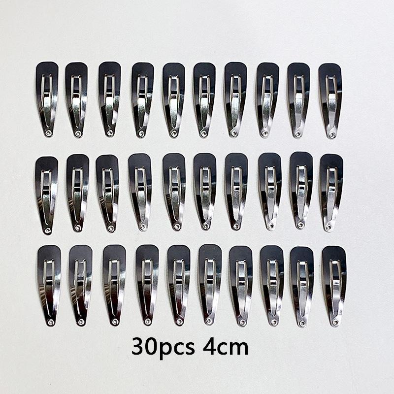 10/20/30pcs/set Women Silver Gold Black Waterdrop Shape Basic Alloy Hair Clips BB Hairpins Barrettes Fashion Hair Accessories
