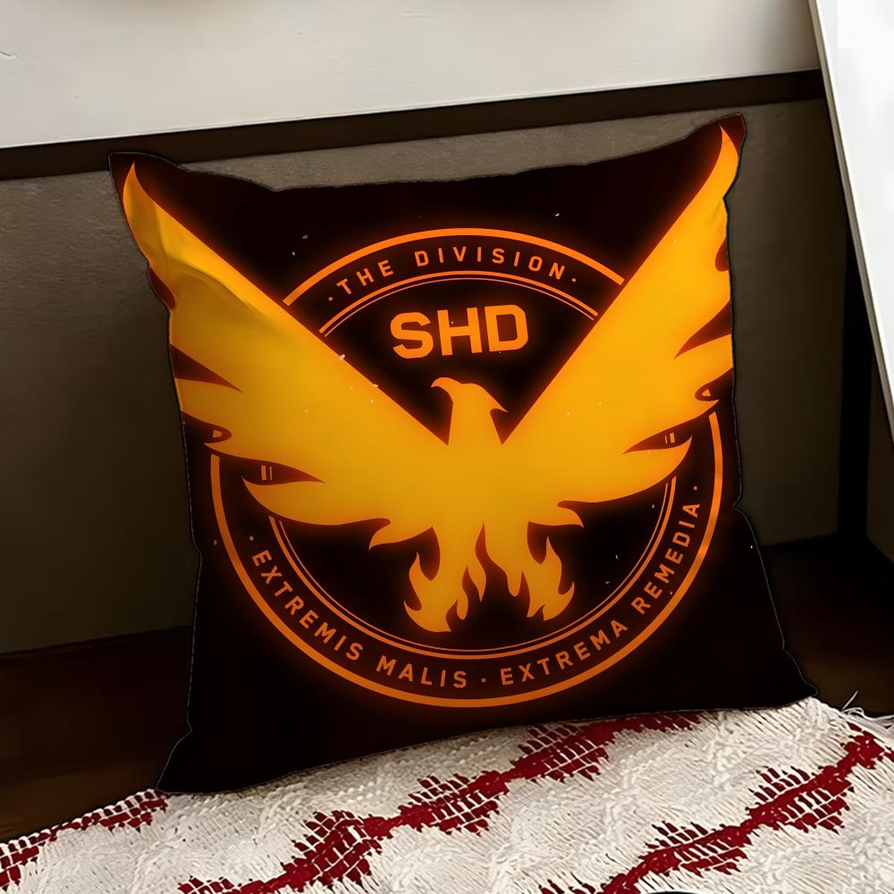 The DDivision 2game Cushion Cover Reversible Soft Durable Pillow Cover Home Car MultiScene Use for Daily Comfort