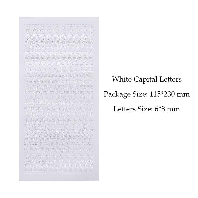 1 лист ПВХ водонепроницаемые прочные корейские золотые, серебряные наклейки с английскими буквами для украшения фотоальбомов