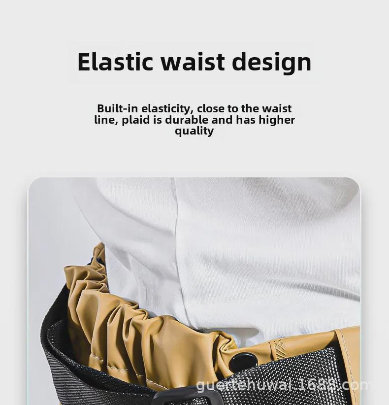 Модель Yili 23, высокие вейдерсы с 3D-карманами из ПВХ и резиновыми сапогами