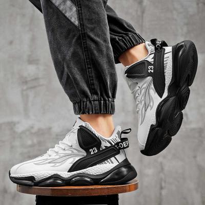 Модные Нескользящие Кроссовки на Толстом Каблуке Бежевые для Ходьбы Дешевые Женские Спортивные Туфли Белые Женские Недорогие Забавные Кроссовки Роскошные