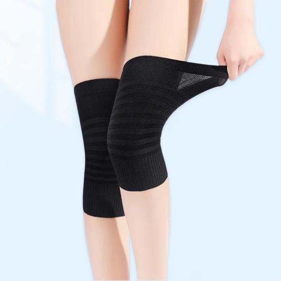 1 Pair Sports Knee Compression Sleeve Non-slip Breathable Stretch Men Women Fitness Running