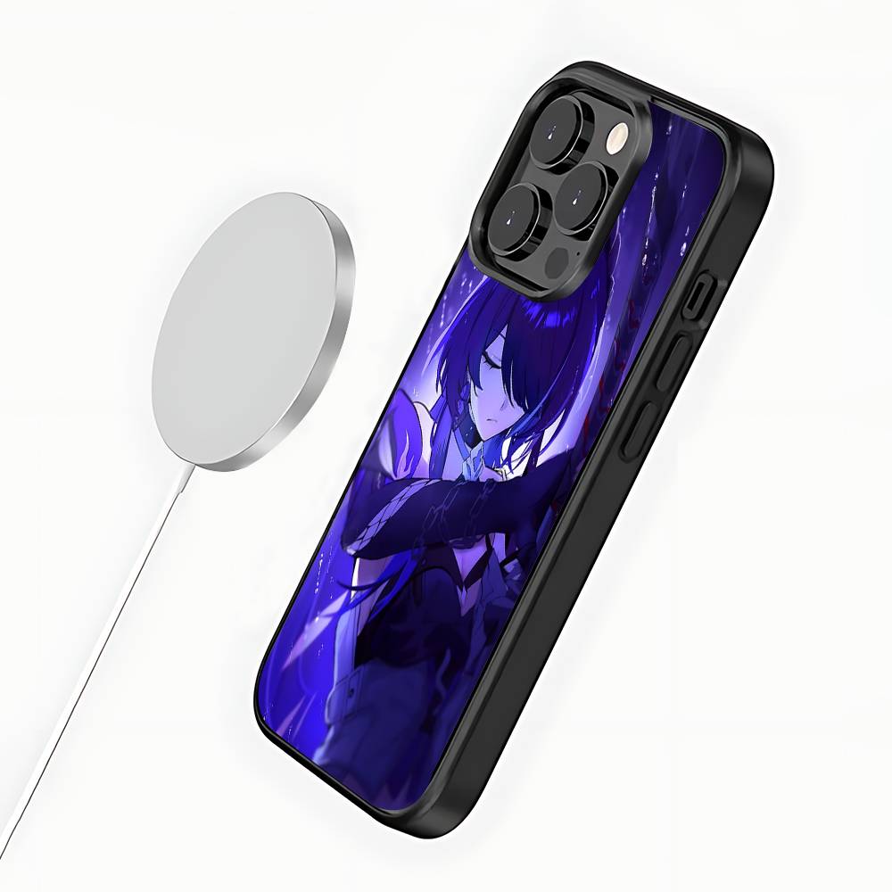 Чехол для телефона для iPhone 17,16,15,14,13,12,11,Pro,Max,Plus,Mini,SE4,E A-Ахерон Honkai Star Rail Магнитный Magsafe Беспроводная зарядка