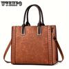 New Lace Embossed Large Capacity Soft Shoulder Oblique Span Multi-layer Texture Foreign Style Women's Bag