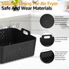 2/4 Pcs Silicone Air Fryer Liners Reusable Anti Sticking Inner Liner Double Perforated Design Silicone Tray Microwave Utensils