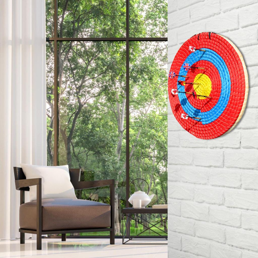 40cm 1/2 layer 4 Rings StrawArchery Target Handmade Bow Target Bow Arrow Target for Recurve Bow Longbow or Compound Bow