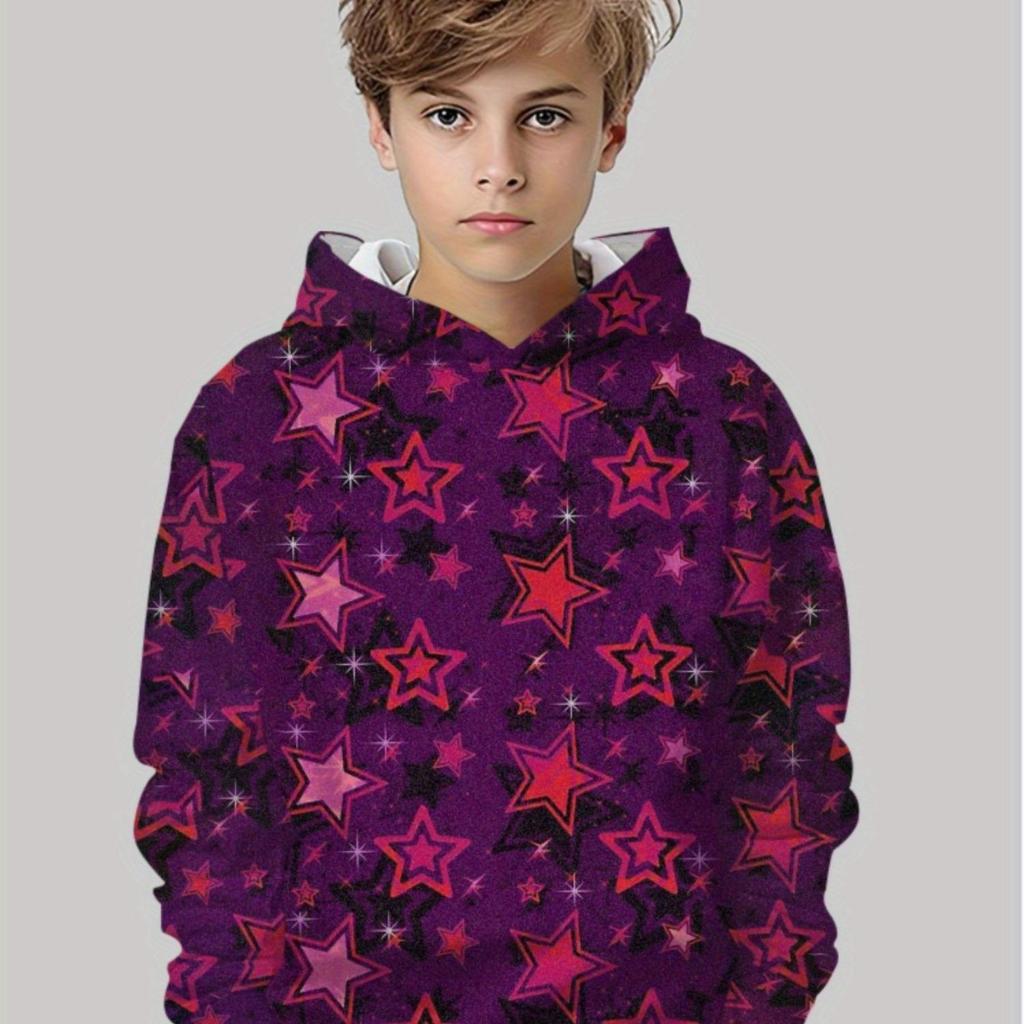 Новая толстовка с капюшоном с 3D-принтом, модная толстовка с длинным рукавом и капюшоном, удобный пуловер для мальчиков и девочек, детская толстовка