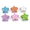 High Quality DIY Handmade Accessories Bracelet Necklace Making Jewelry Materials 5pcs Fashion UV Phantom Color Stereo Star Beads for Earrings