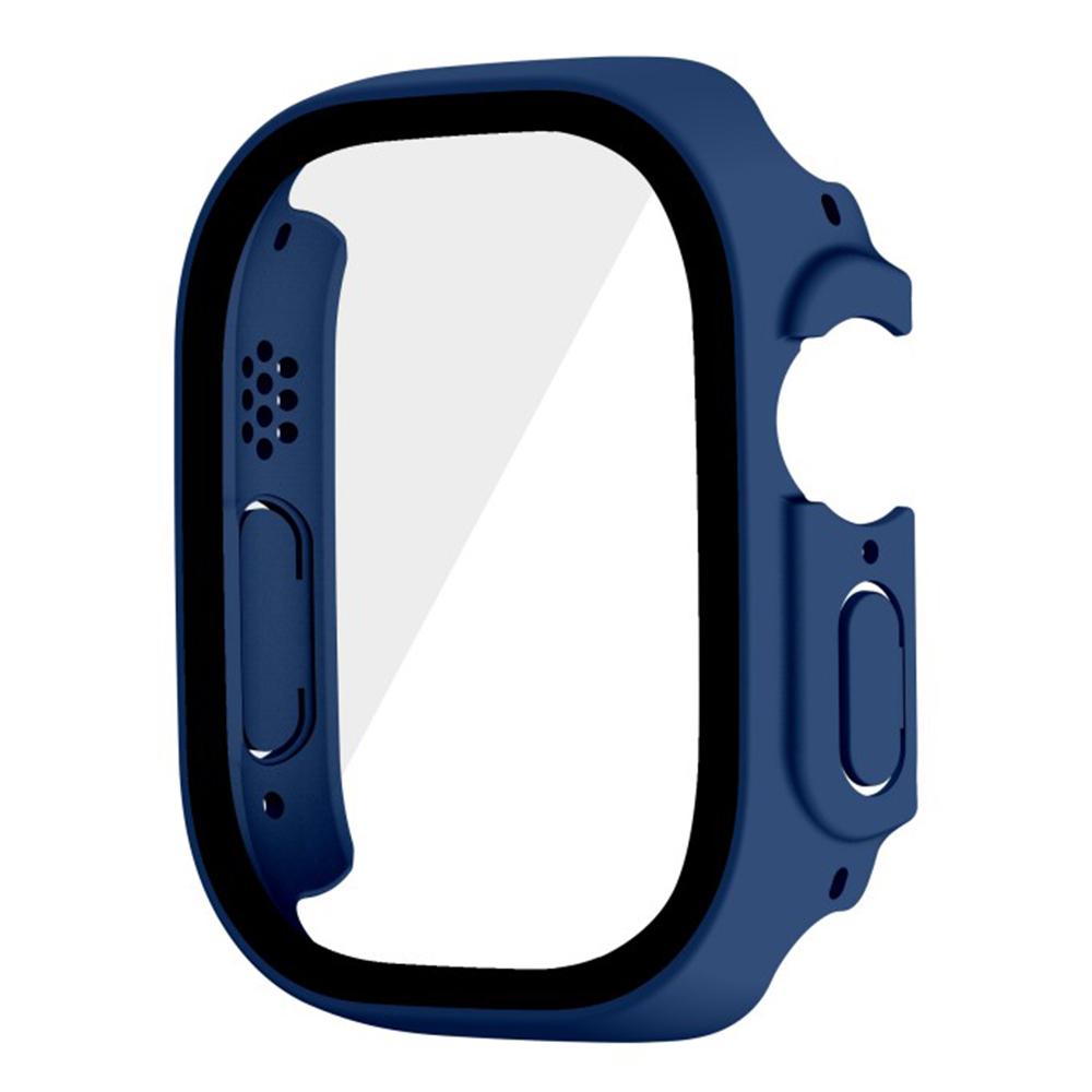 WANLONFENG For Apple Watch Ultra 2 Ultra 49mm 2-in-1 Hard PC Frame Waterproof Case with Tempered Glass Screen Protector