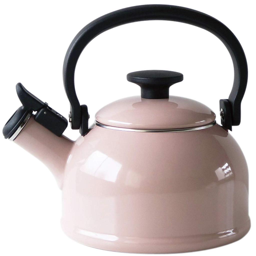 Fuji Enamel Whistle Kettle IH Compatible Series 1.6L Ash Pink CTN-1.6WK.AP
