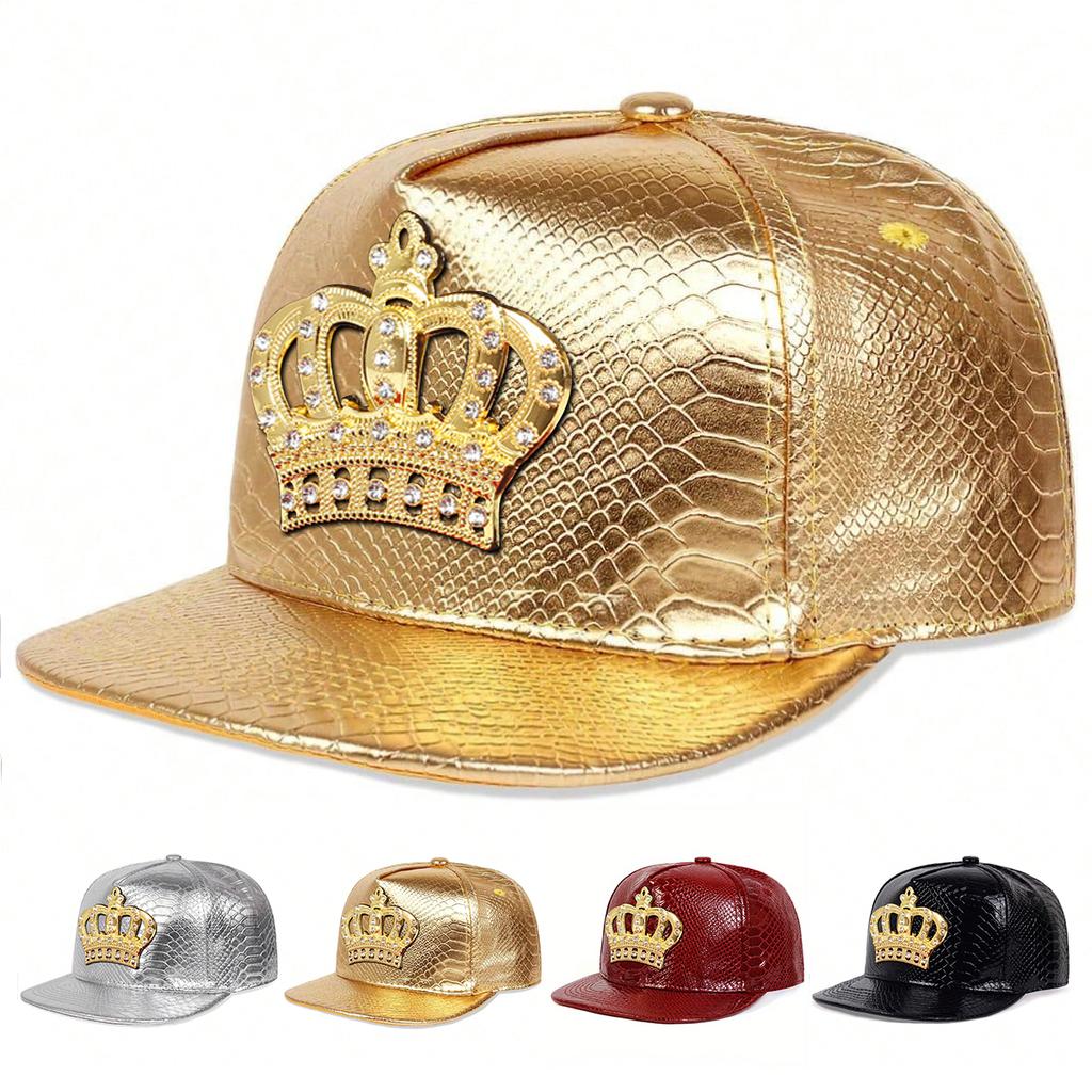 Unisex Diamond Crown Label Hip-hop Hats Spring Autumn Outdoor Adjustable Casual Baseball Caps Trucker Caps Sunscreen Hat