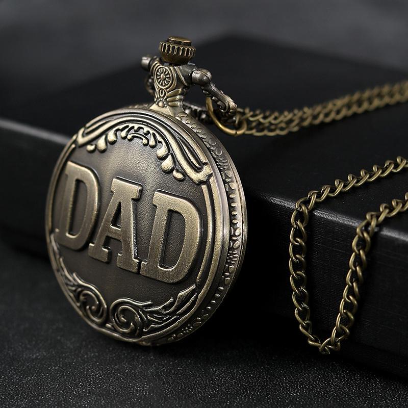 2pcs/set,1PC Classic Men's Watches Vintage Mens Quartz Pocket Watch Men Necklace Watch & 1PC Mens Vintage Classic Golden Cross Necklace Pendant