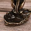 1Pc Vintage Buddha Hand Lotus Incense Burner Metal Backflow Incense Holder For Home Room Creative Tea Table Decor