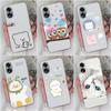 Case Cover For OPPO Reno10 Pro A38 A79 A98 Realme 11 Pro+ Cute Cat Owl Protective Phone Bags Transparent Matte Soft Silicone Shell For OPPO Bumper
